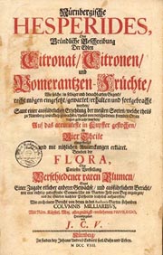 Nürnbergische Hesperides title page